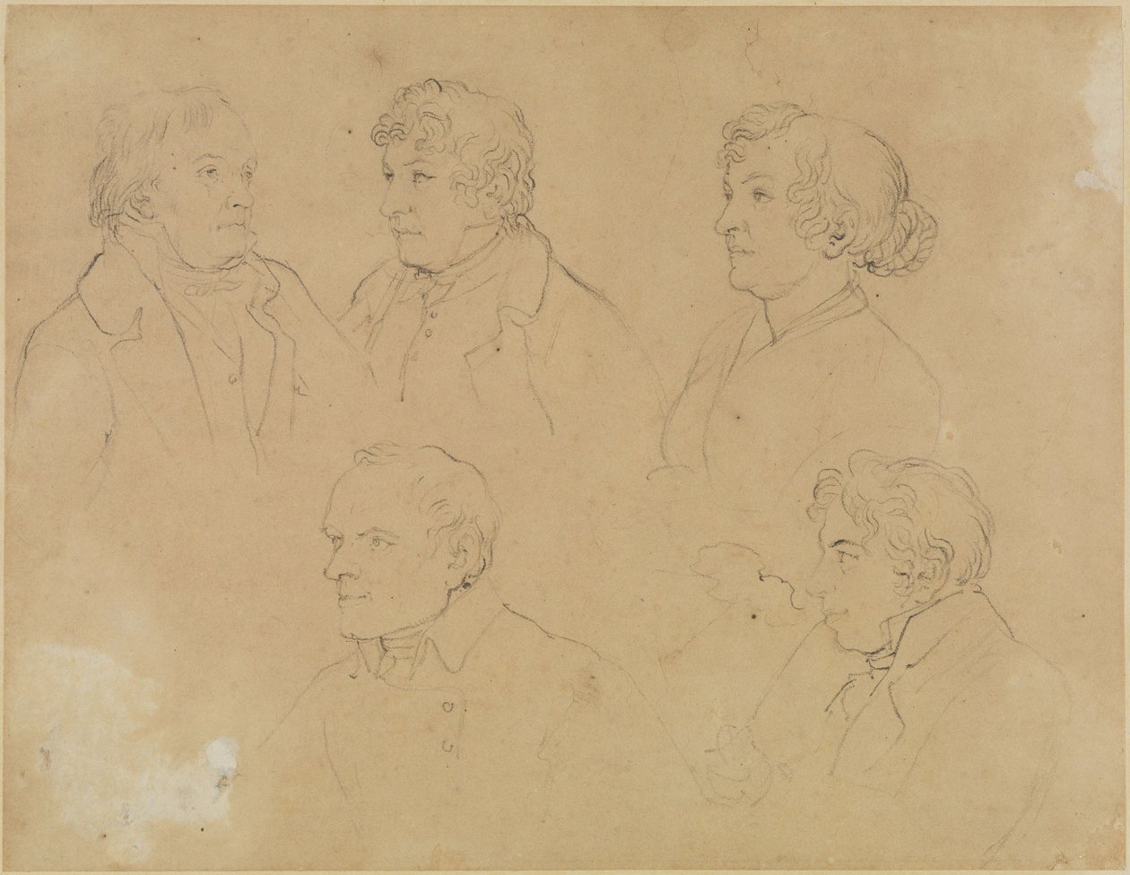 Fem portrætter af Joseph Anton Koch