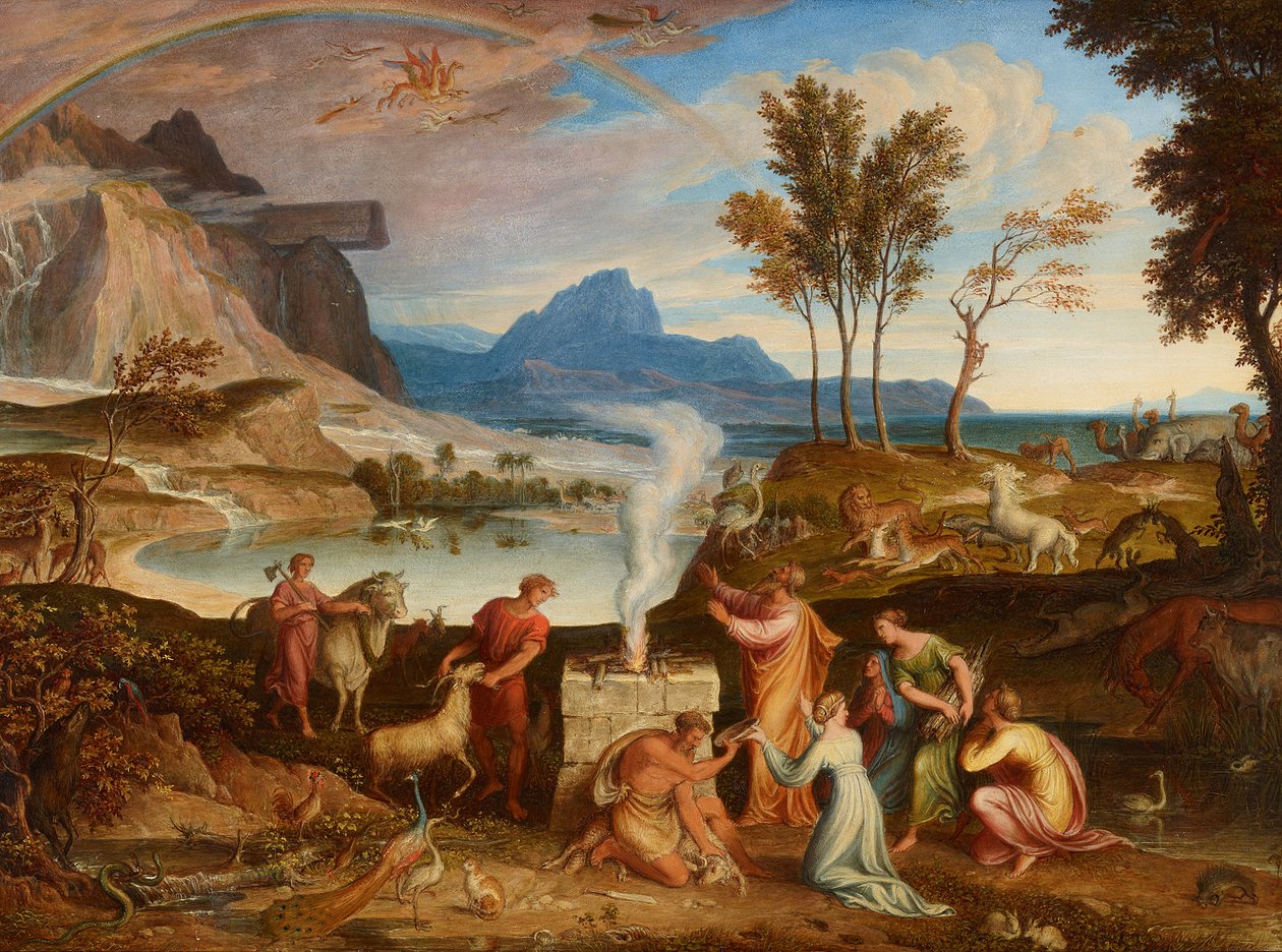 Noas takoffer af Joseph Anton Koch