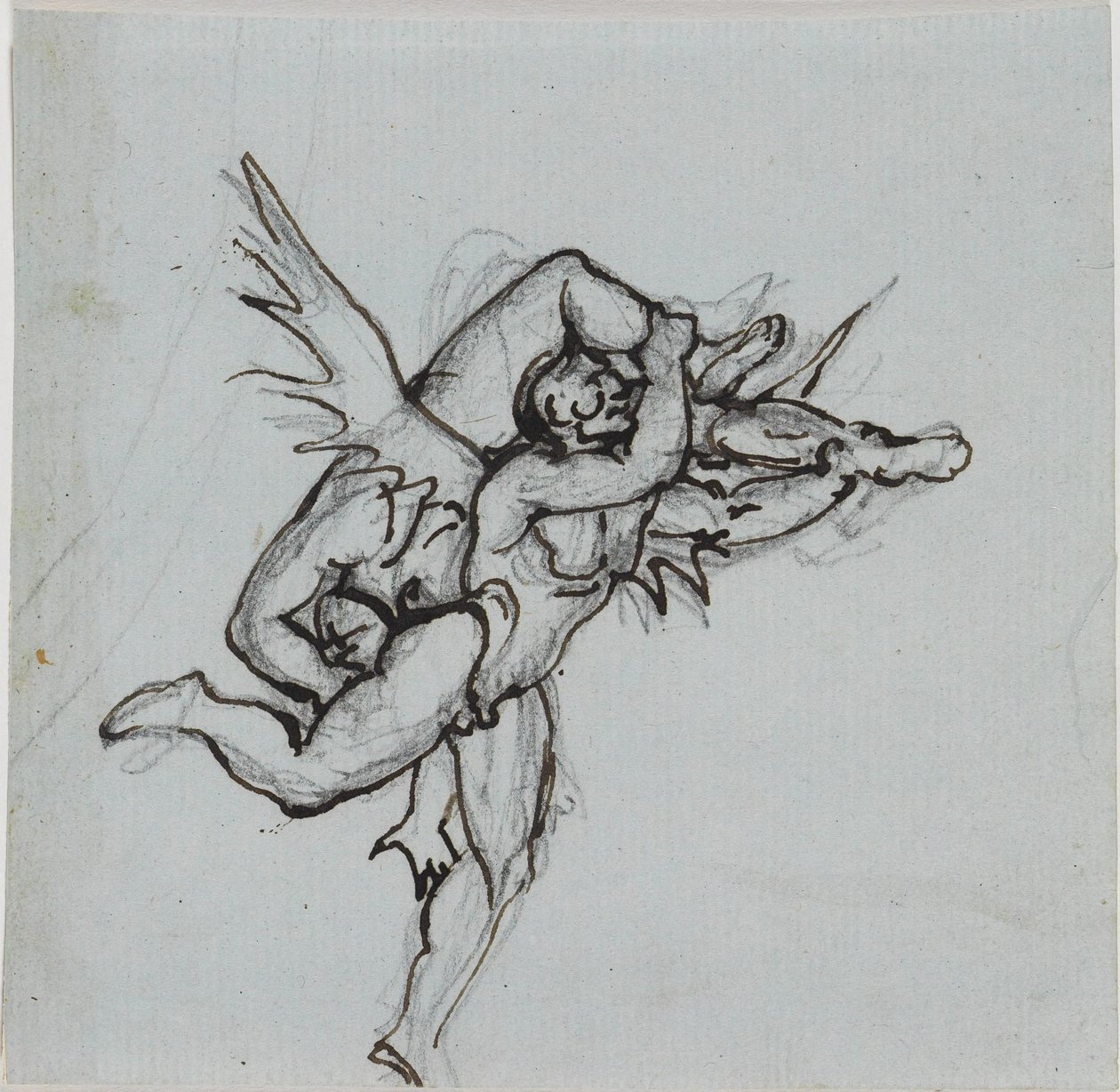 Studie til rådsherren fra Lucca (Dantes Inferno, sang 21, v. 34) af Joseph Anton Koch