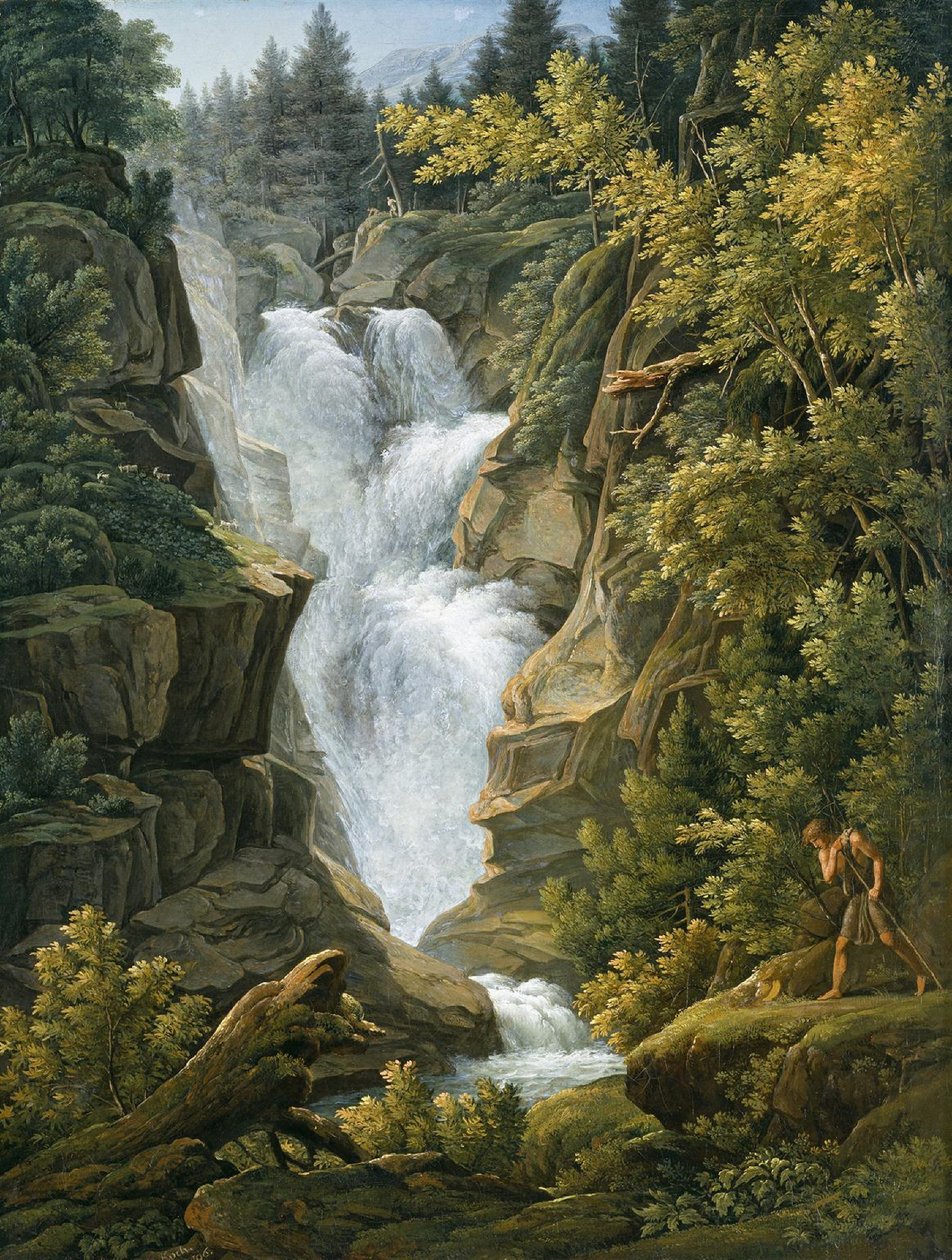 Vandfald i Berns højland af Joseph Anton Koch