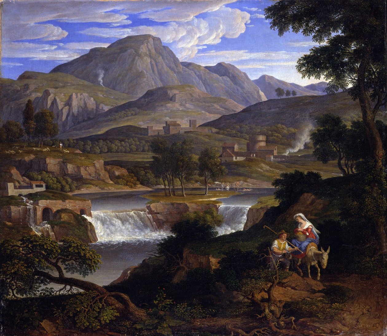 Vandfald ved Subiaco af Joseph Anton Koch