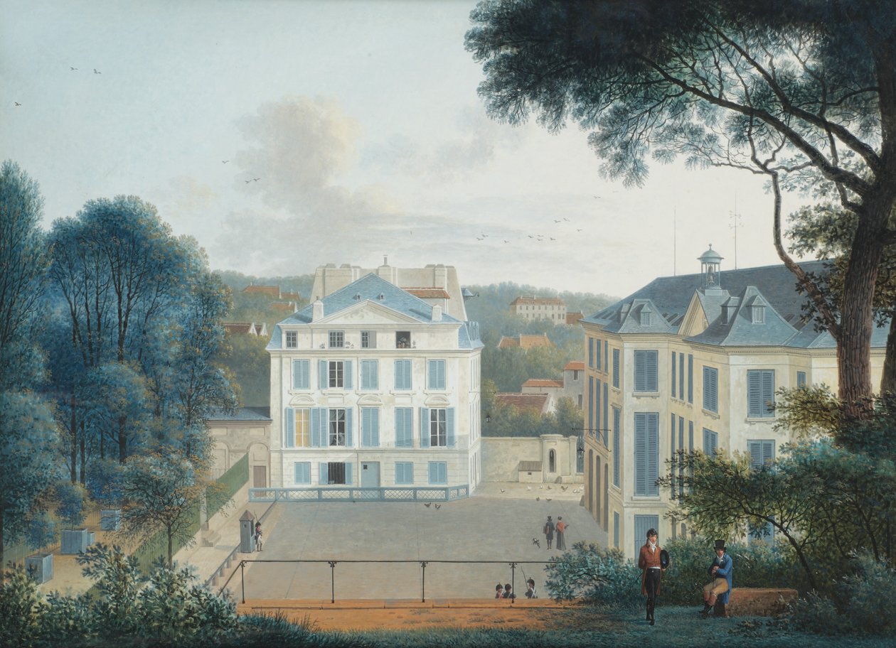 Buffons hus i Jardin des Plantes, Paris af Joseph August Knip