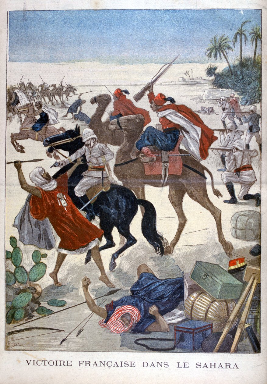 Fransk sejr i Sahara, 1900 af Joseph Belon