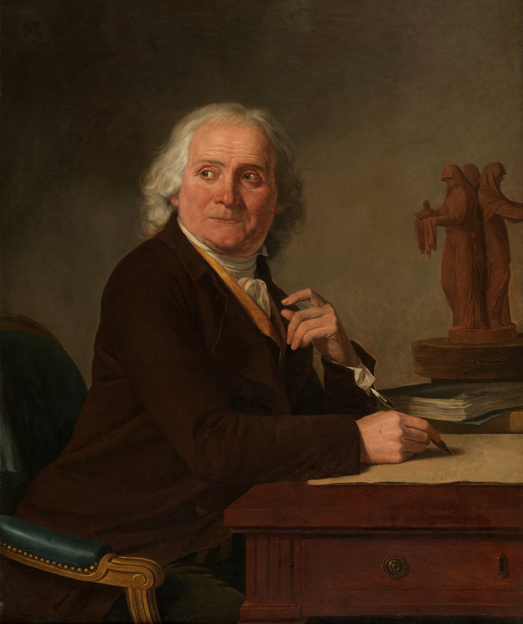 Portræt af Jean Durameau (olie på lærred) af Joseph Benoît Suvée