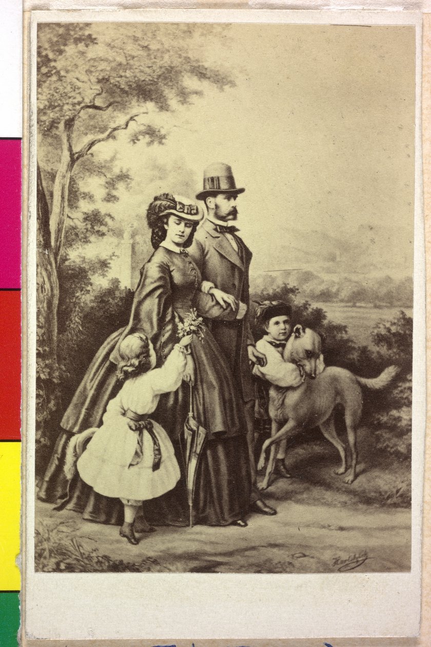 Kejser af Østrig med familie Franz Joseph I af Joseph Bermann