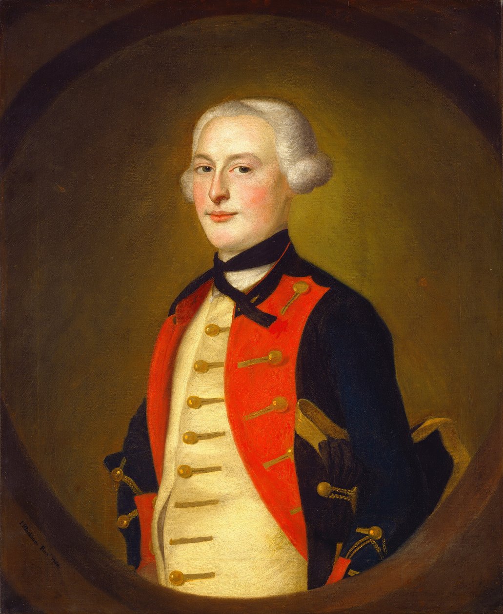 En militærofficer, 1756. af Joseph Blackburn