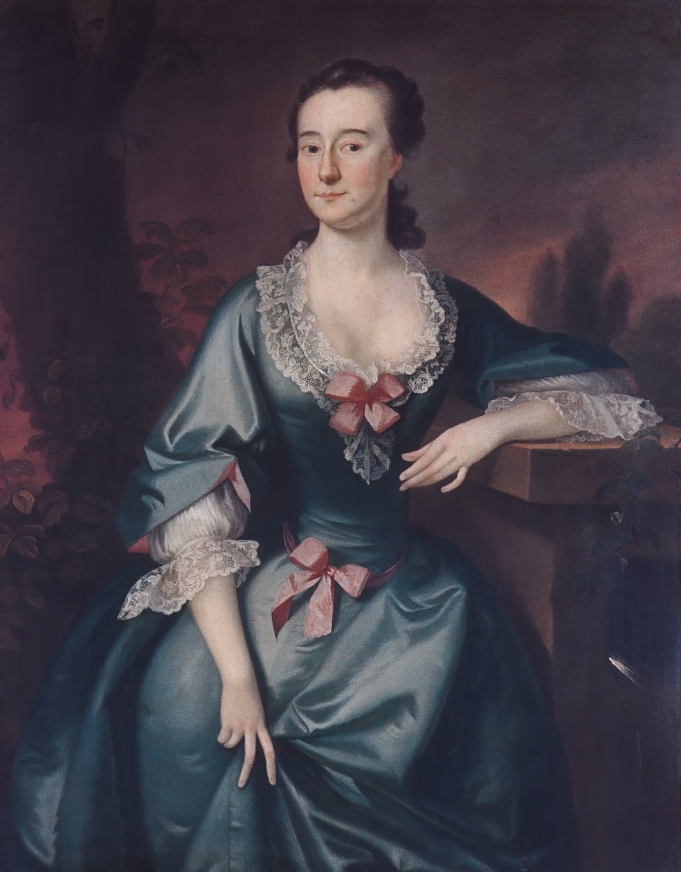 Mrs. David Chesebrough, 1754. af Joseph Blackburn