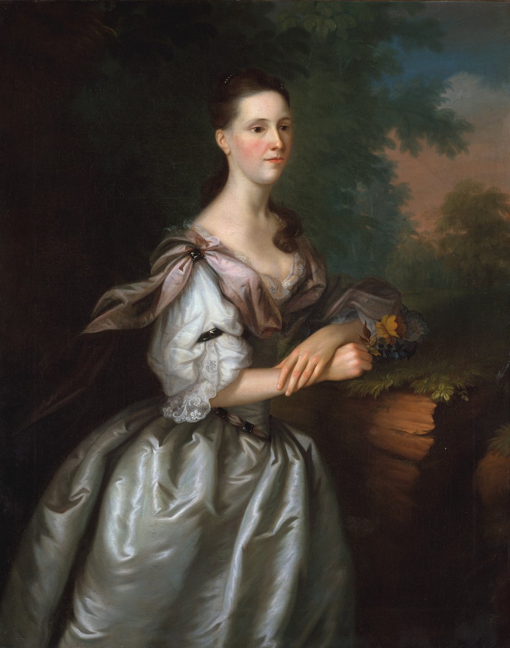 Mrs. Samuel Cutts, ca. 1762-63. af Joseph Blackburn