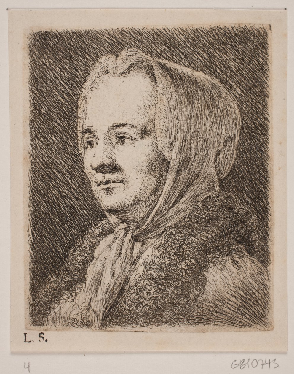 Brystbillede af en midaldrende Kvinde af Joseph Brecheisen