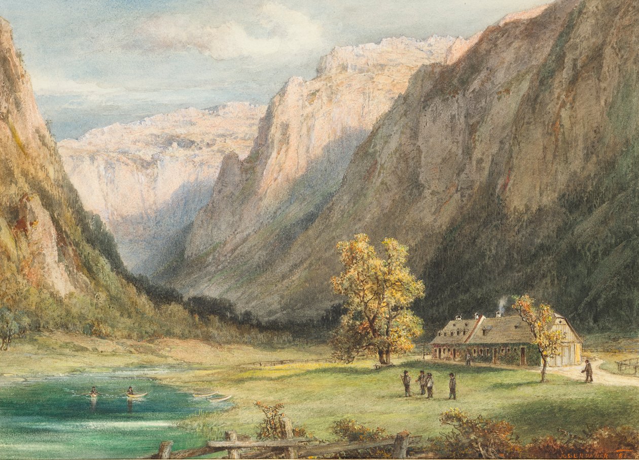 Jagthytte i Brunn/Wildalpen af Joseph Brunner