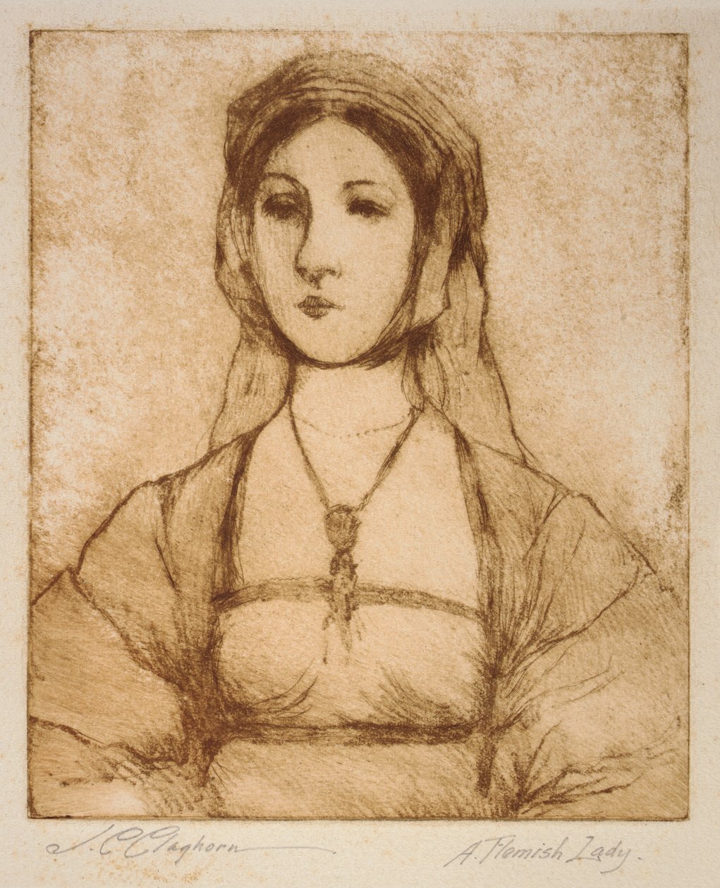 En flamsk dame af Joseph C. Claghorn