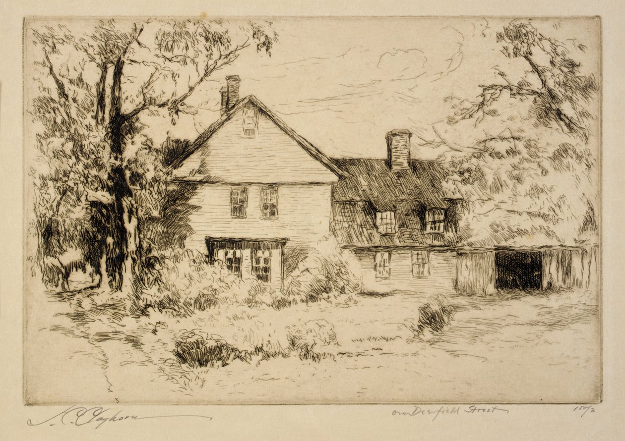 På Deerfield Street (Det gamle hus på Deerfield) af Joseph C. Claghorn