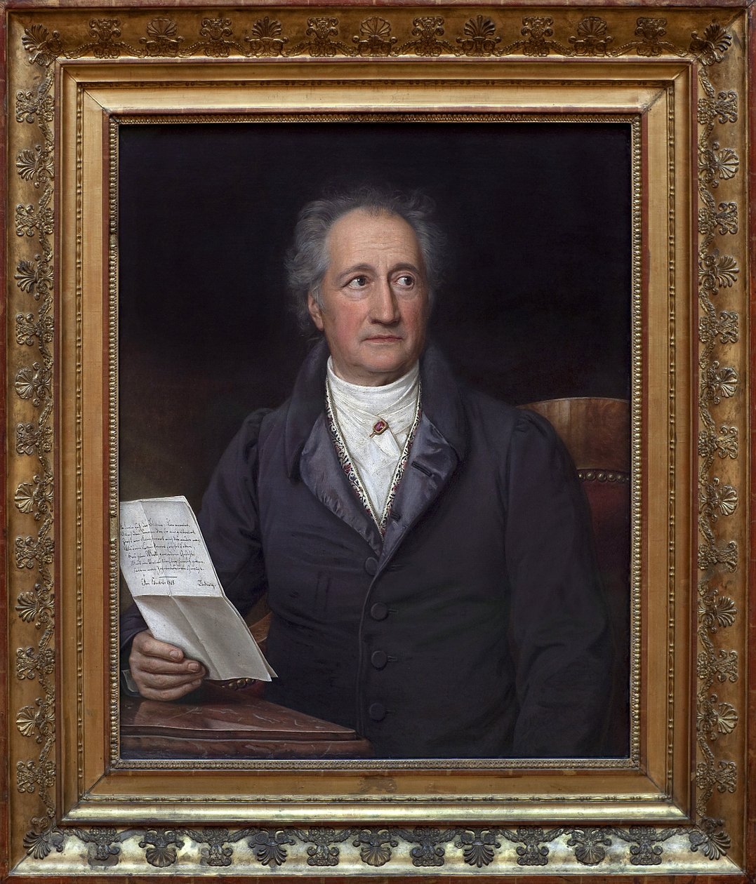 Johann Wolfgang von Goethe (1749-1832). Maleri af Joseph Stieler (1781-1858), Olie på lærred af Joseph Carl Stieler