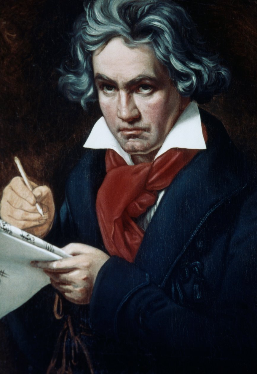 Ludwig van Beethoven (1770-1827), tysk komponist og pianist, portræt af Joseph Karl Stieler af Joseph Carl Stieler