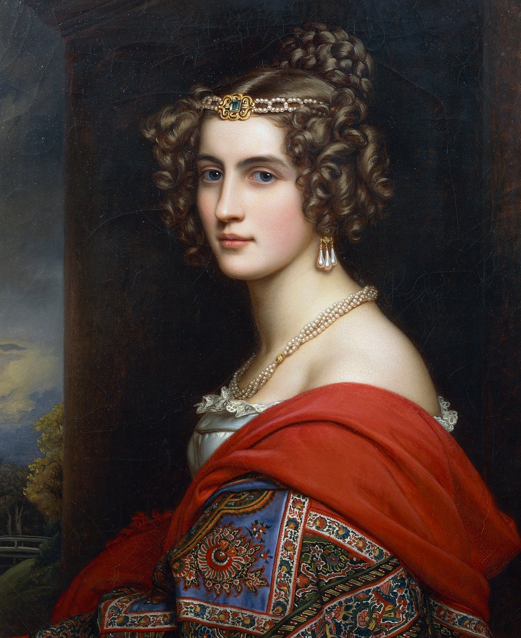 Portræt af Amalia Von Schintling af Joseph Carl Stieler