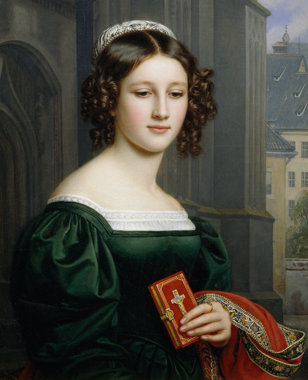 Portræt af Anna Hillmaier af Joseph Carl Stieler