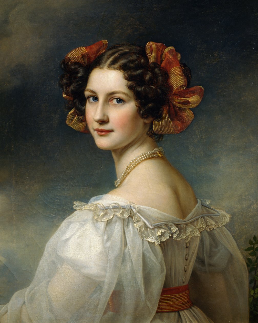 Portræt af Auguste Strobl af Joseph Carl Stieler