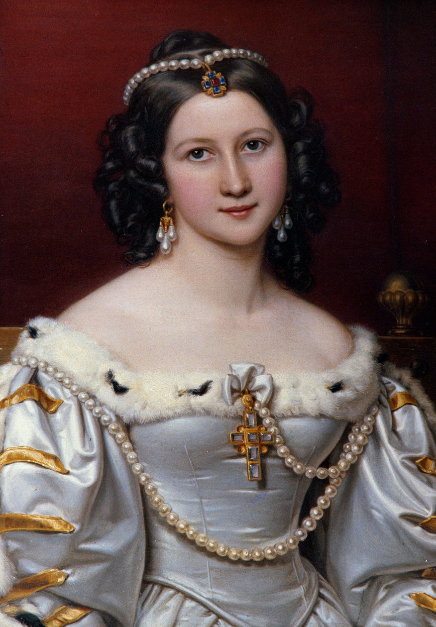 Portræt af Charlotte maleri af Joseph Karl Stieler (1781-1858) af Joseph Carl Stieler