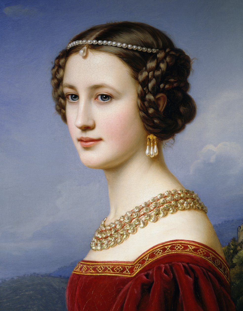 Portræt af Cornelia Vetterlein af Joseph Carl Stieler