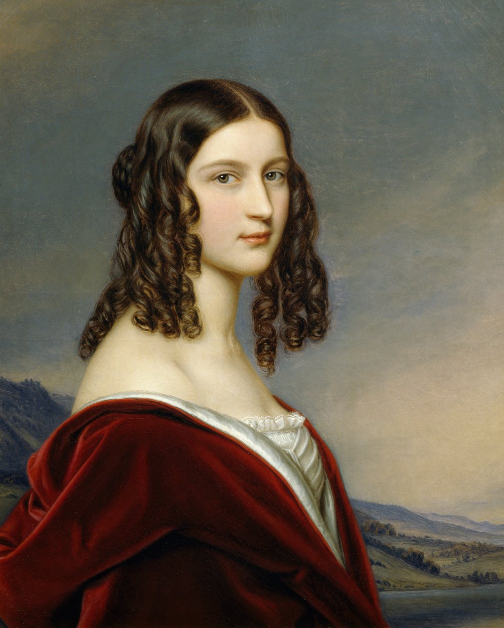 Portræt af Friederike Von Freiin Gumpenberg af Joseph Carl Stieler