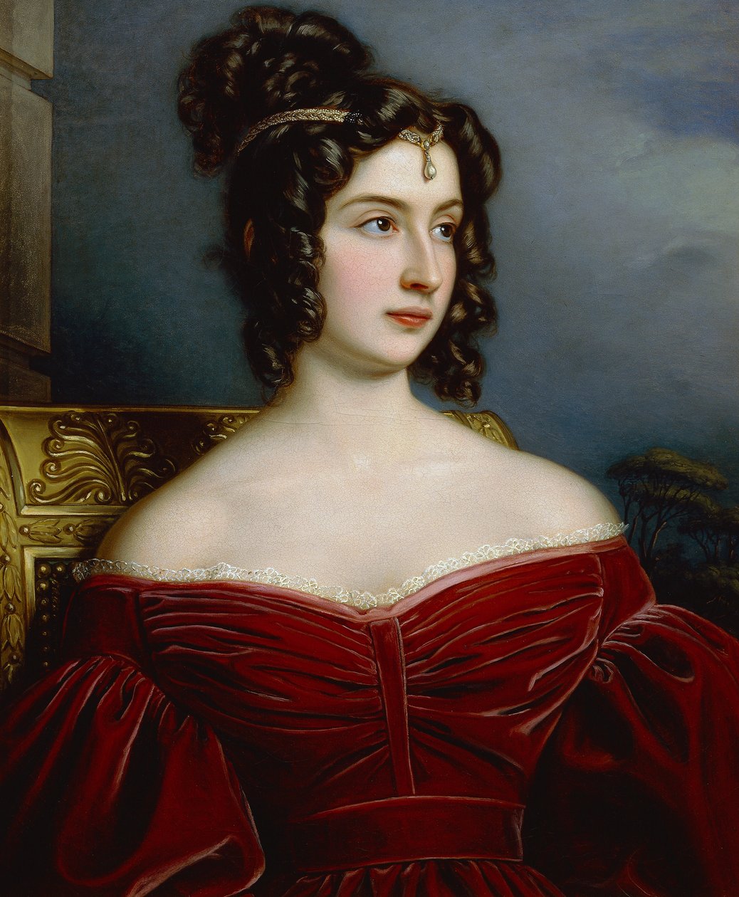Portræt af Marchesa Marianna Florenzi af Joseph Carl Stieler