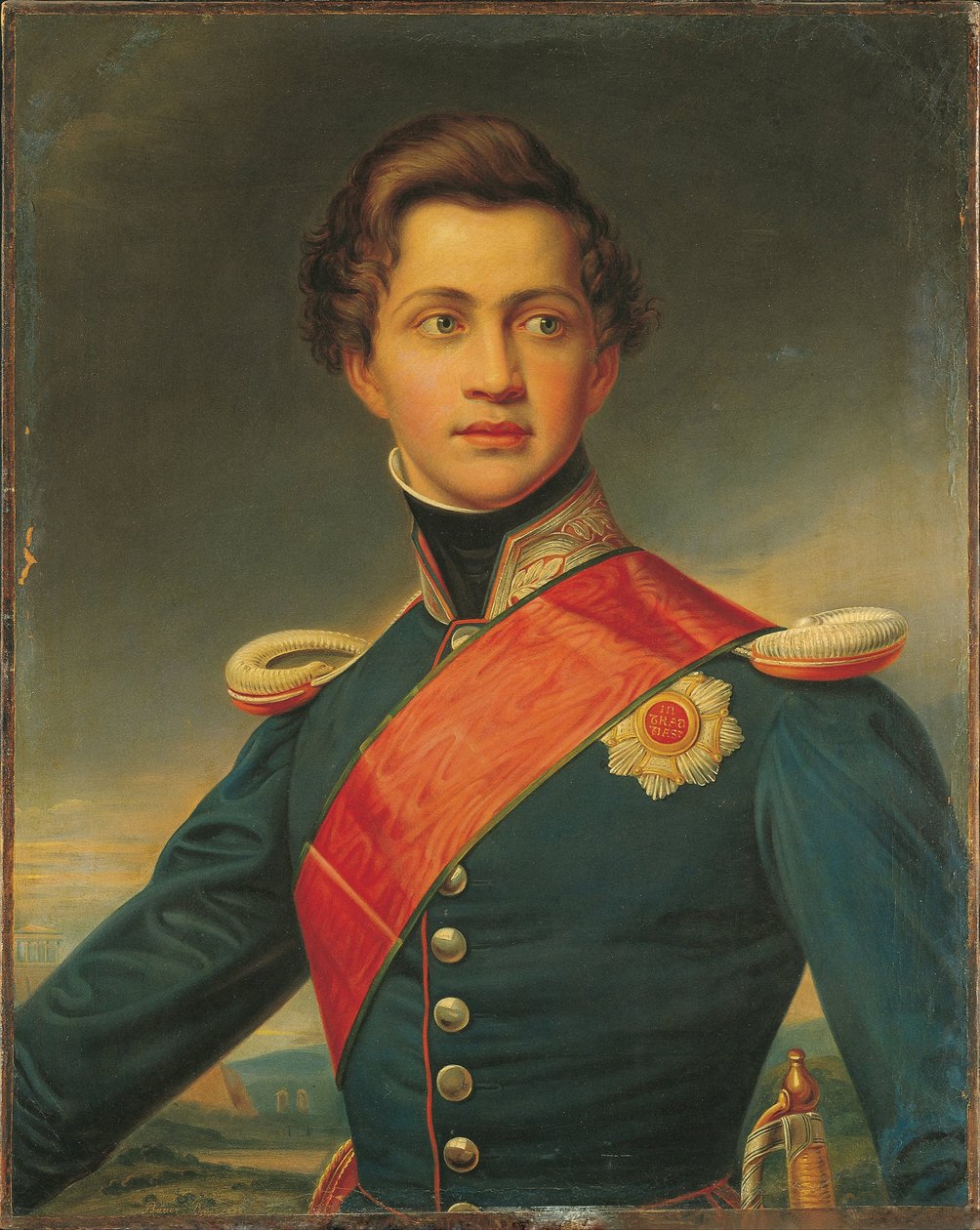 Portræt af Otto, konge af Grækenland, 1832 af Joseph Carl Stieler