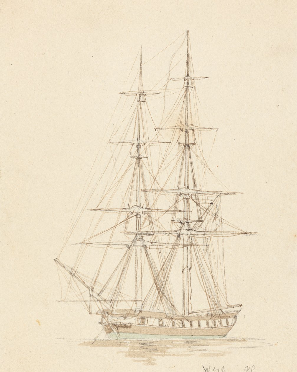 Enkelt Hermafrodit Brig, Bow Forward af Joseph Cartwright