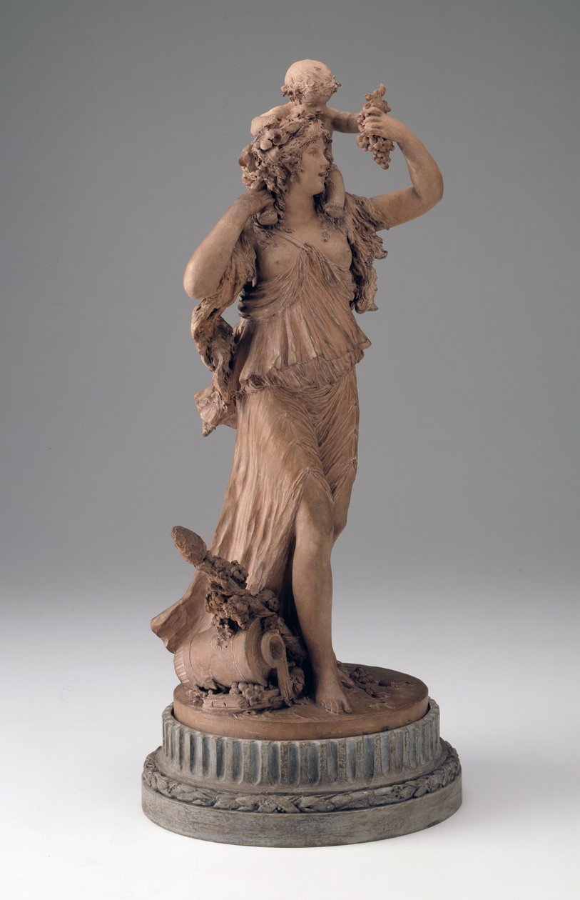 Bacchante bærer et barn på sine skuldre, ca. 1780-1796 af Joseph Charles Marin
