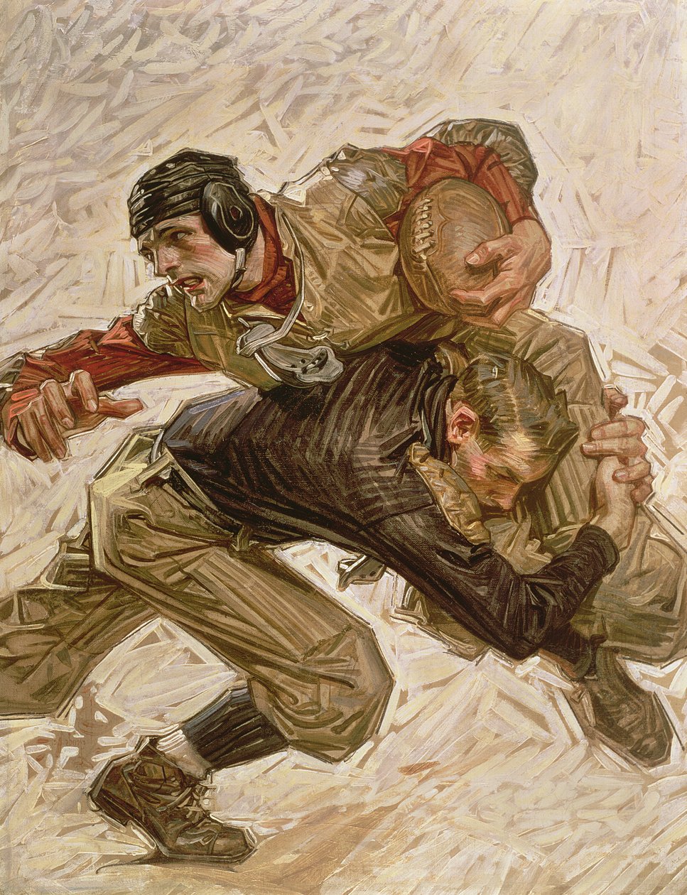 Fodboldspillere af Joseph Christian Leyendecker