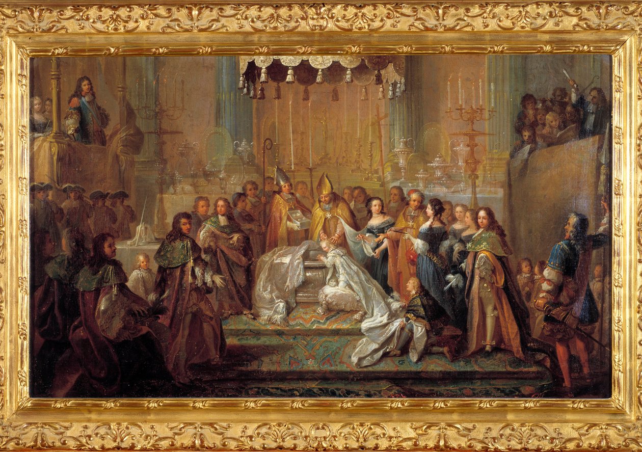 Dåb af delfinen louis søn af louis XIV (24. marts af Joseph Christophe