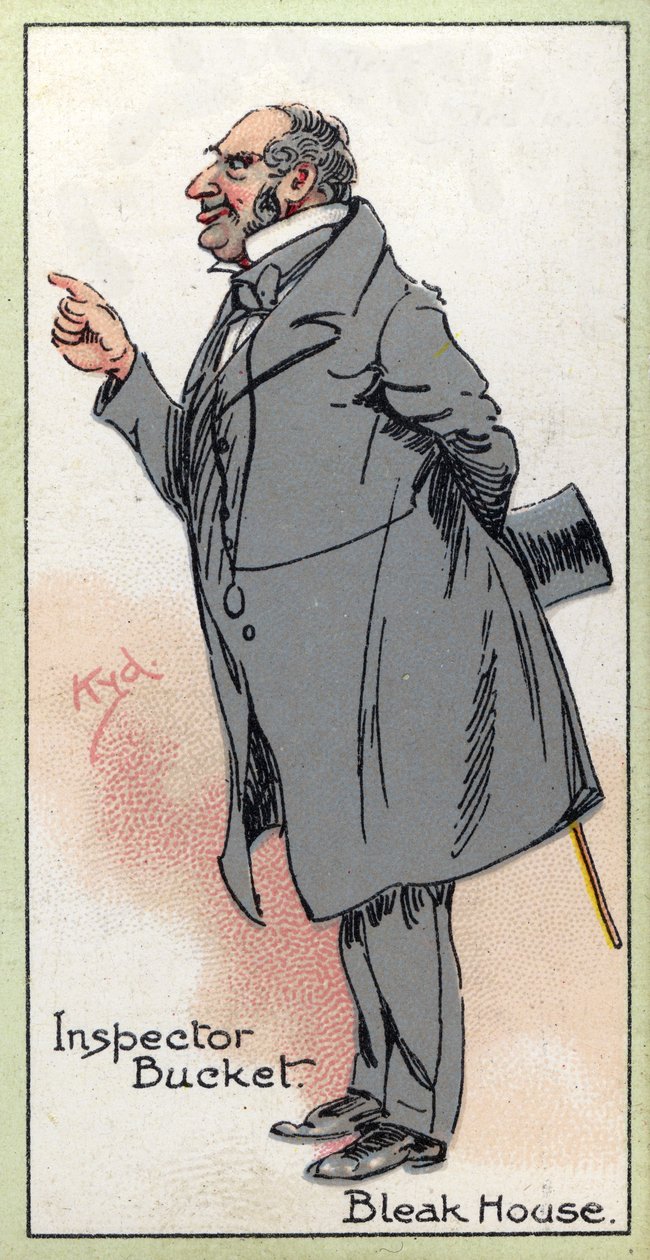Inspektør Bucket, fra "Bleak House", af Charles Dickens, 1923 af Joseph Clayton Clarke