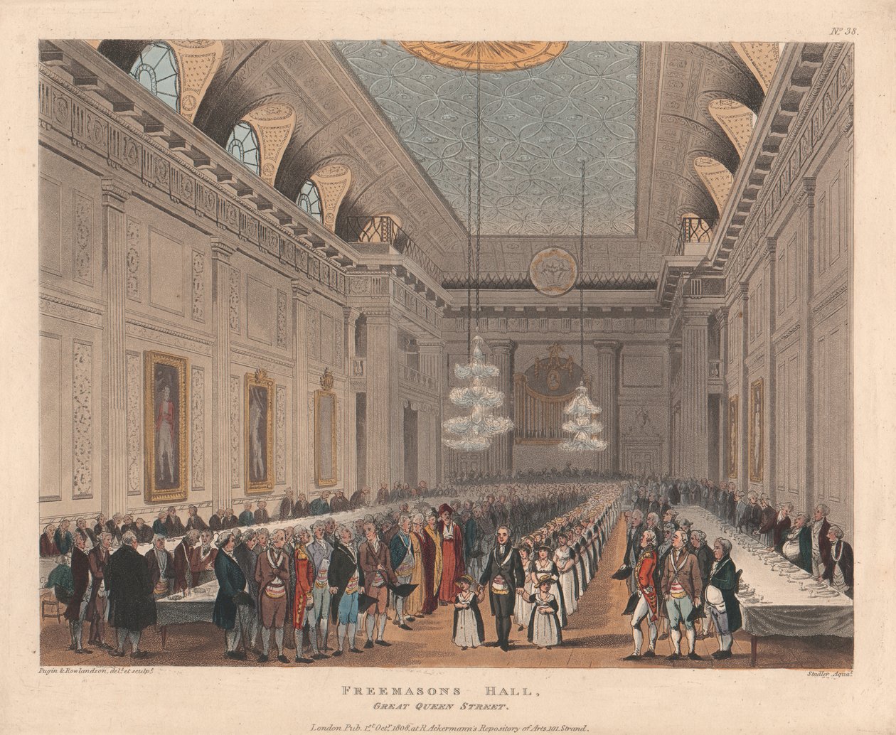 Freemasons Hall, Great Queen Street af Joseph Constantine Stadler