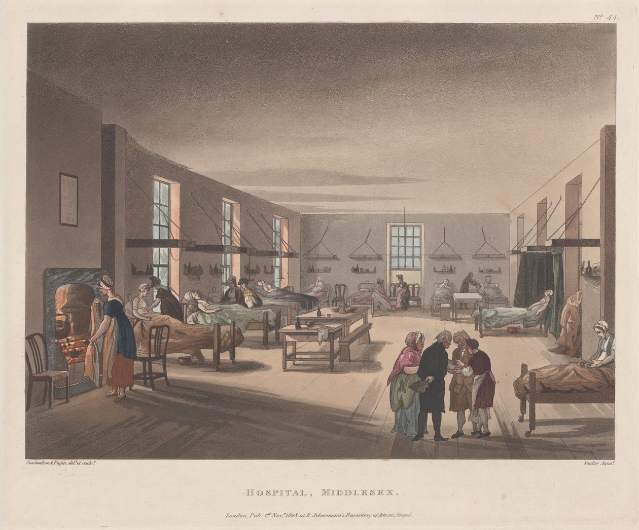 Hospital, Middlesex, 1. april 1809., 1. april 1809. af Joseph Constantine Stadler