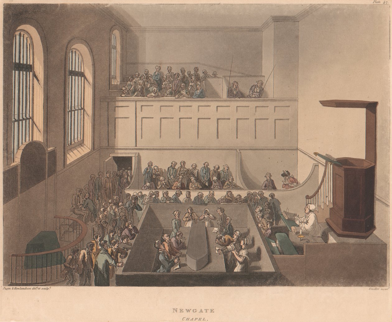 Newgate Kapel af Joseph Constantine Stadler