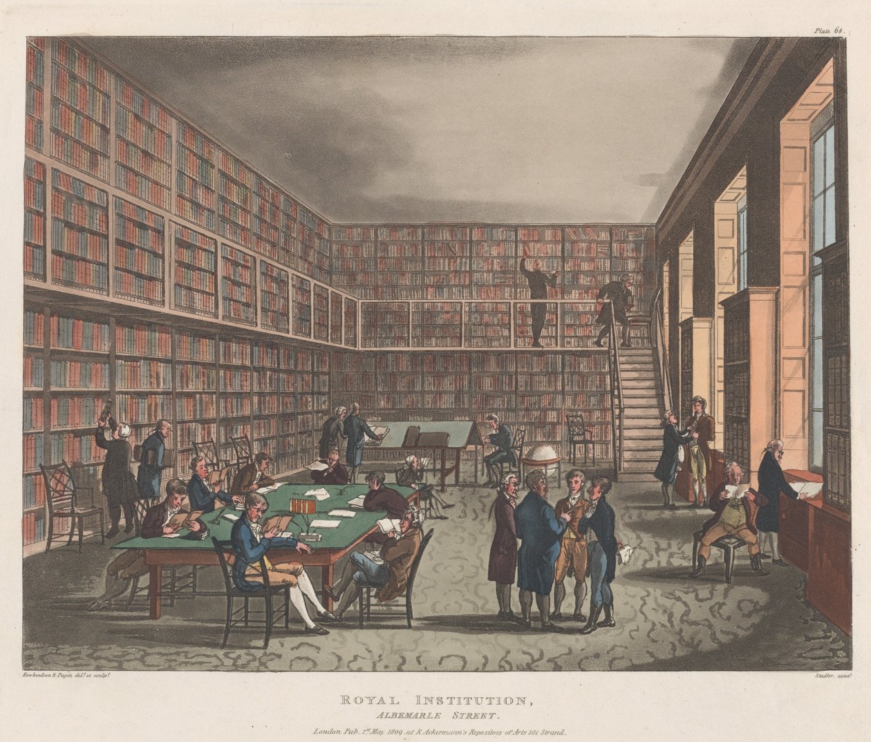 Royal Institution, Albemarle Street, 1. maj 1809., 1. maj 1809. af Joseph Constantine Stadler