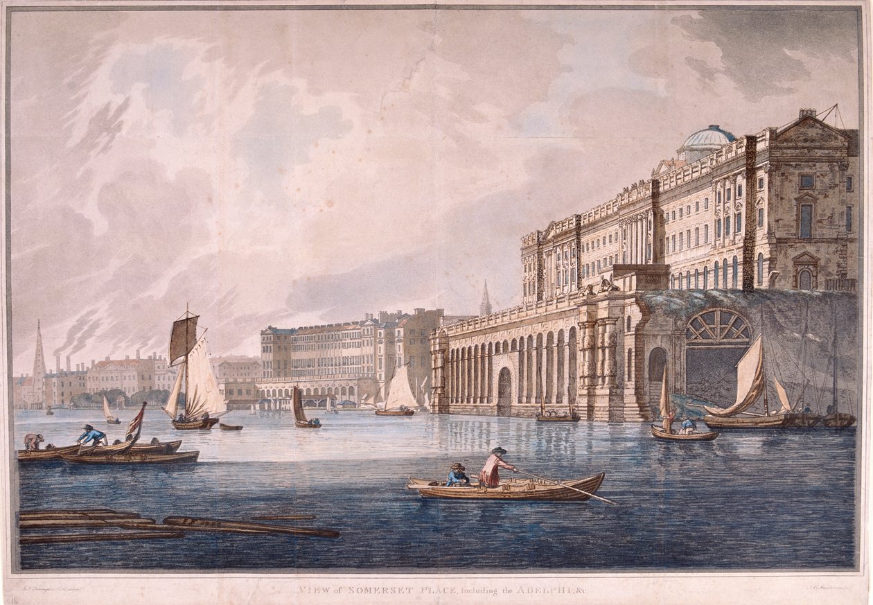 Somerset House, London, 1791 af Joseph Constantine Stadler