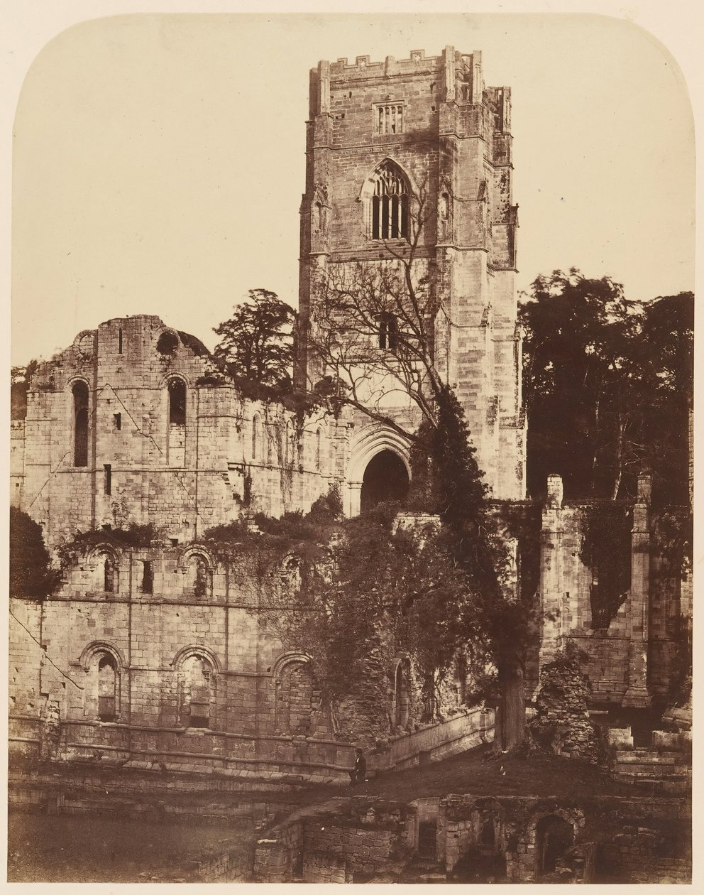 Fountains Abbey. Kirke- og Kapitelhuset, 1850