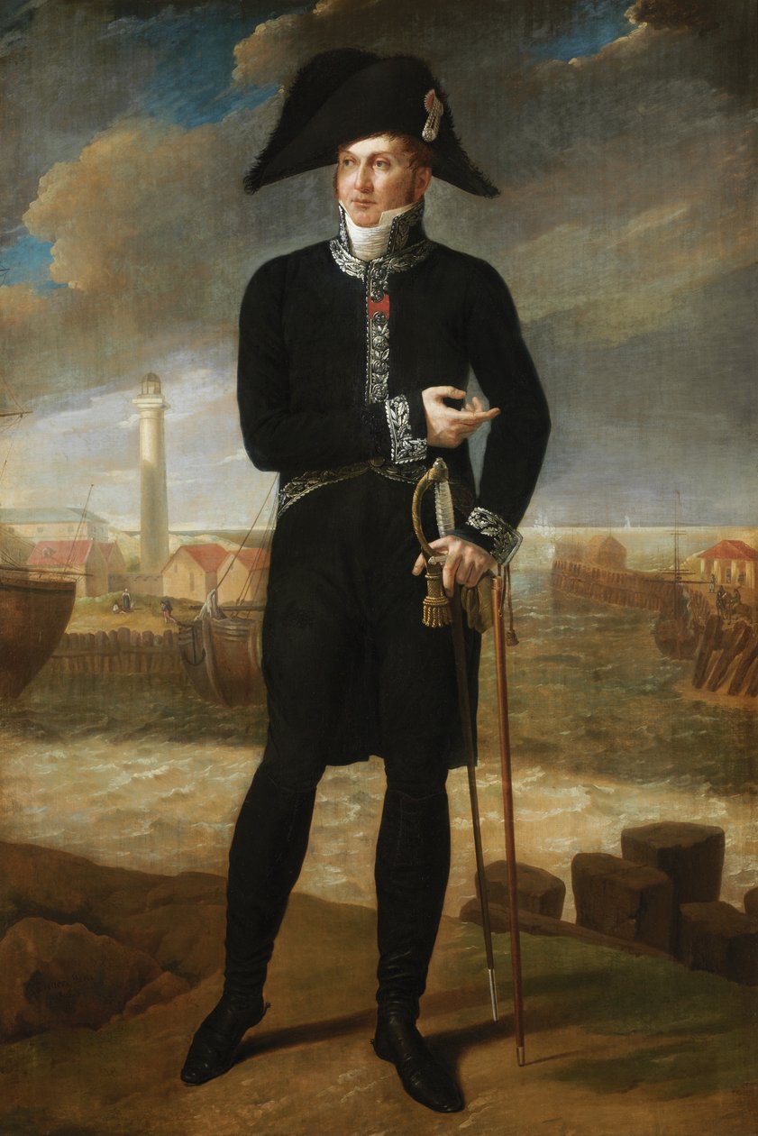 Portræt af Bernard-Francois, Marquis de Chauvelin (olie på lærred) af Joseph Denis Odevaere