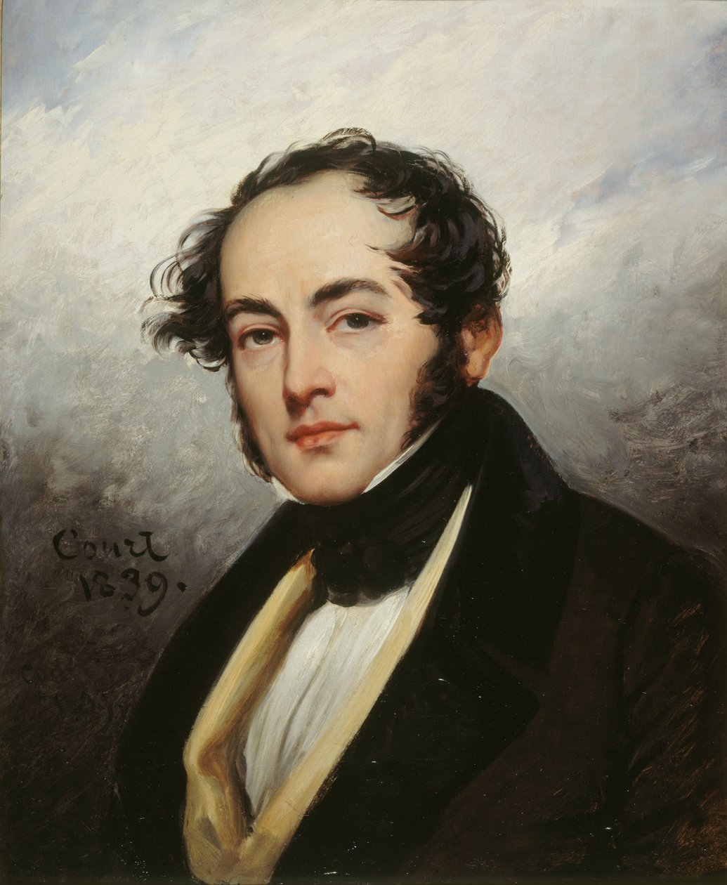 Portræt af Paul de Kock 1793-1871, 1839. af Joseph Desire Court