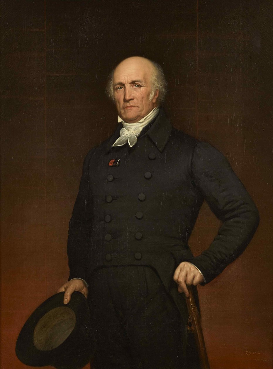 Portræt af Pierre Francois Leonard Fontaine 1762-1853. af Joseph Desire Court