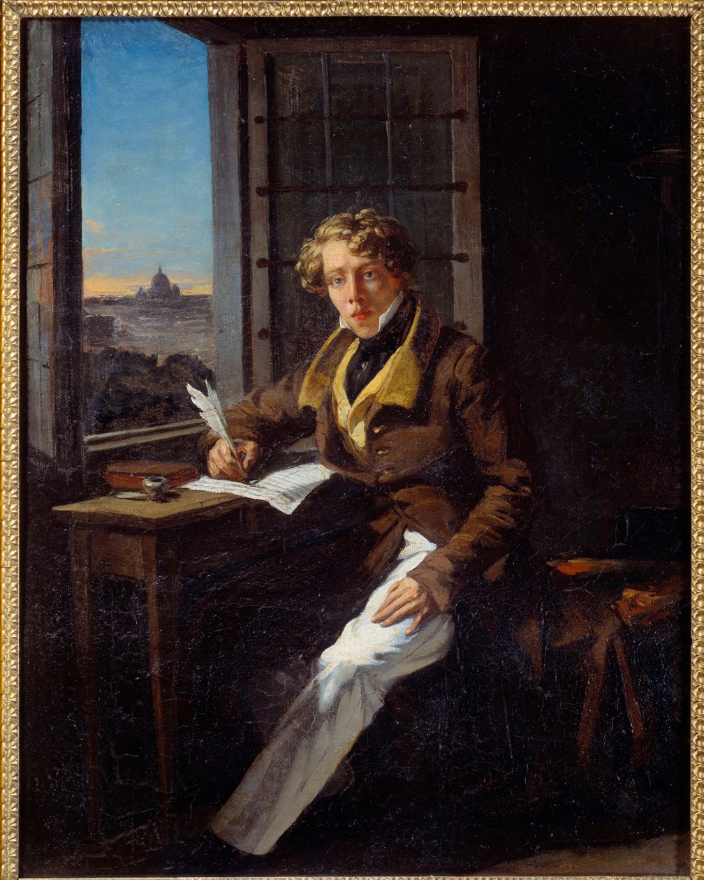 Portræt af komponisten Victor Rifus (1798-1838) Maleri af Joseph Court (1797-1865) 1822 Søn. 0,46x0,37 m Rouen, musee des Beaux Arts af Joseph Desire Court