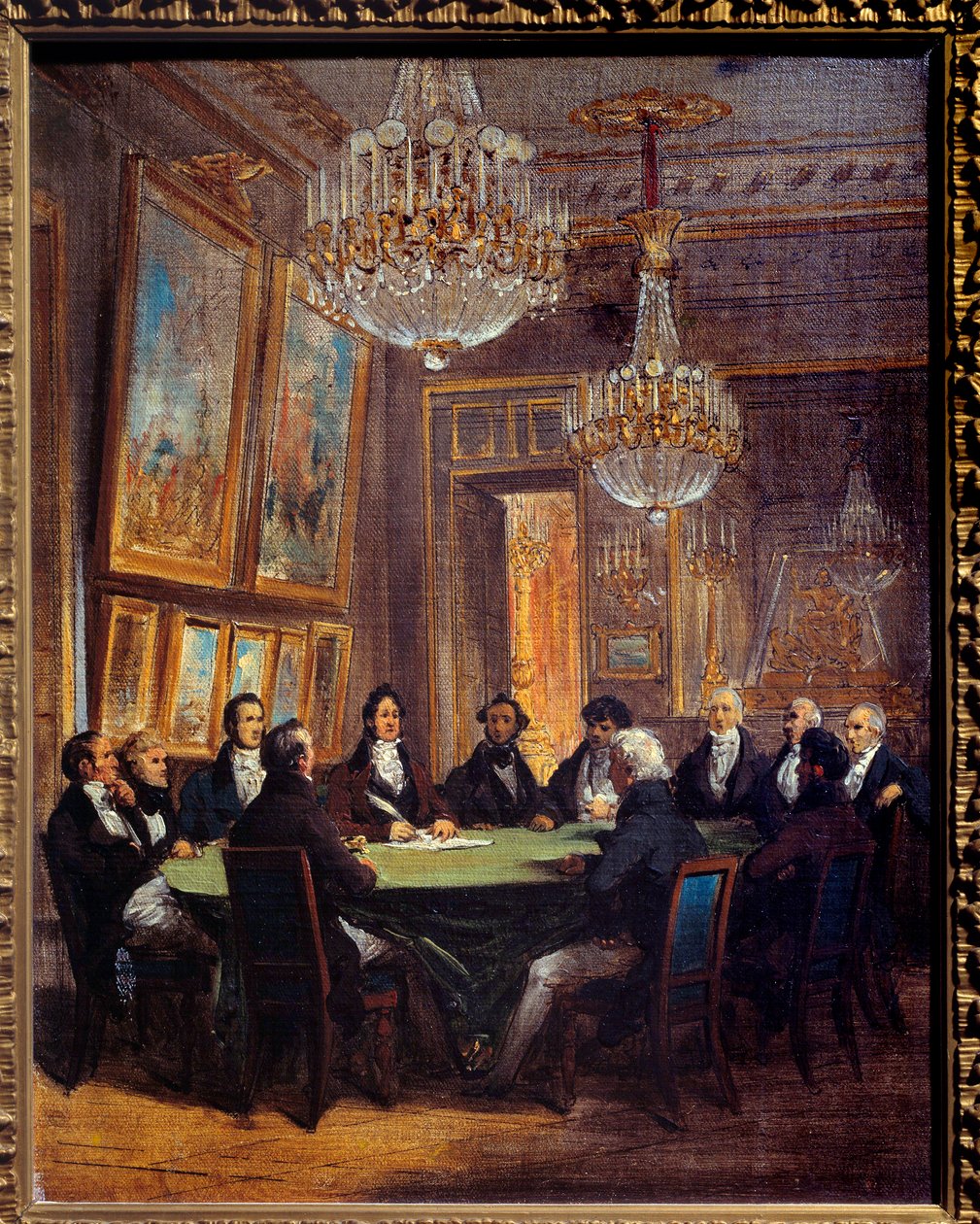 Hertugen af Orleans underskrev proklamationen af kongerigets generalløjtnant den 31/07/1830 på Royal Palace Louis Philippe d