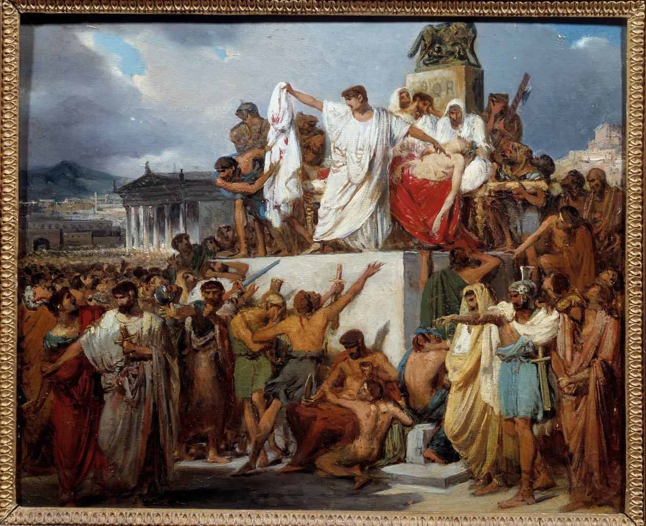 Jules Cesars død Jules Cesar (Giulio Cesare eller Julius Cæsar af Joseph Desire Court
