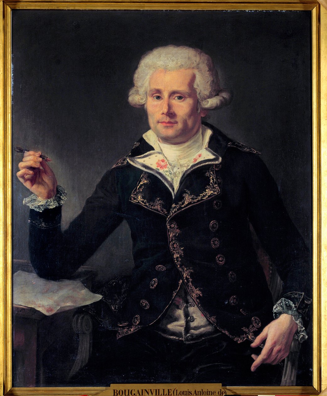 Portræt af Louis Antoine, greve af Bougainville (1729-1811). Maleri af Joseph Ducreux (1735-1802). 1793. Dim 0,91x0,72. Musee du Chateau, Versailles. - Portræt af Louis Antoine, greve af Bougainville (1729-1811). Maleri af Joseph Ducreux (1735-1802) af Joseph Ducreux
