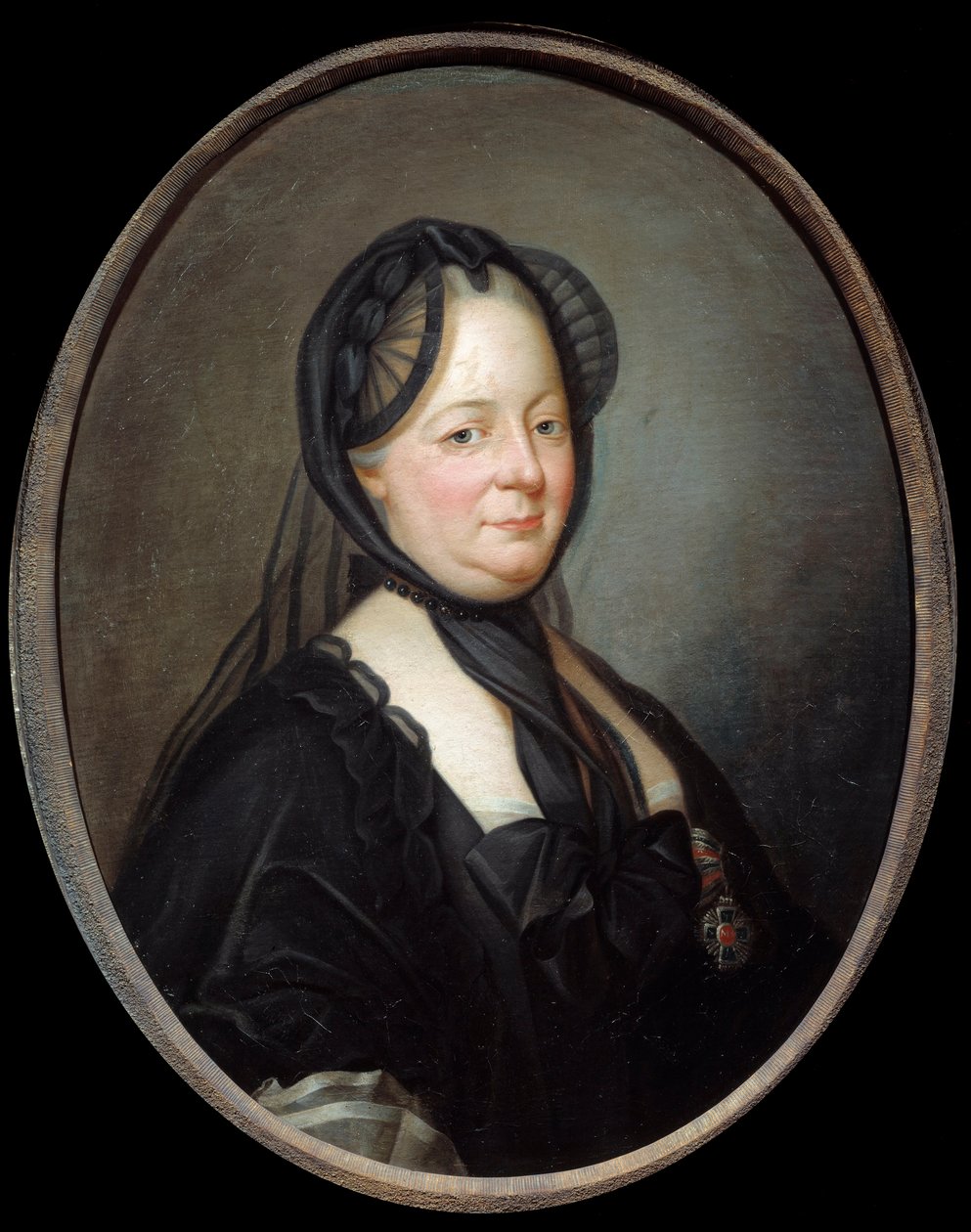 Portræt af Marie Therese af Østrig (1717-1780), Imperatrice-dronning af Ungarn og Boheme-maleri af Joseph Ducreux (1735-1802) 1700-tallets søn. 0,8x0,65 m - Portræt af Marie Therese af Østrig (1717-1780), kejserinde dronning af Ungarn og Bøhmen. Maleri af Joseph Ducreux