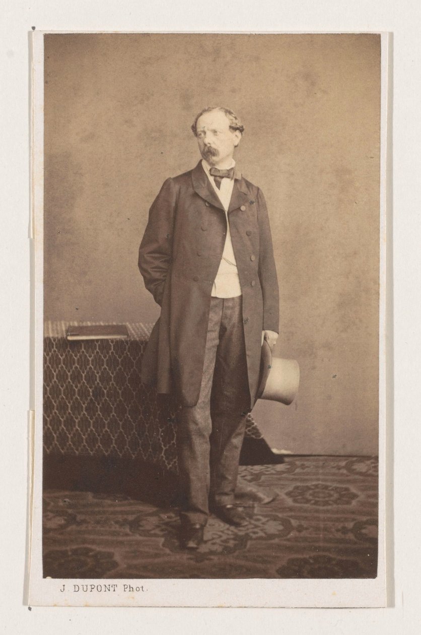 Portræt i fuld længde af billedhuggeren Jan Jaak Anton Van Arendonck L