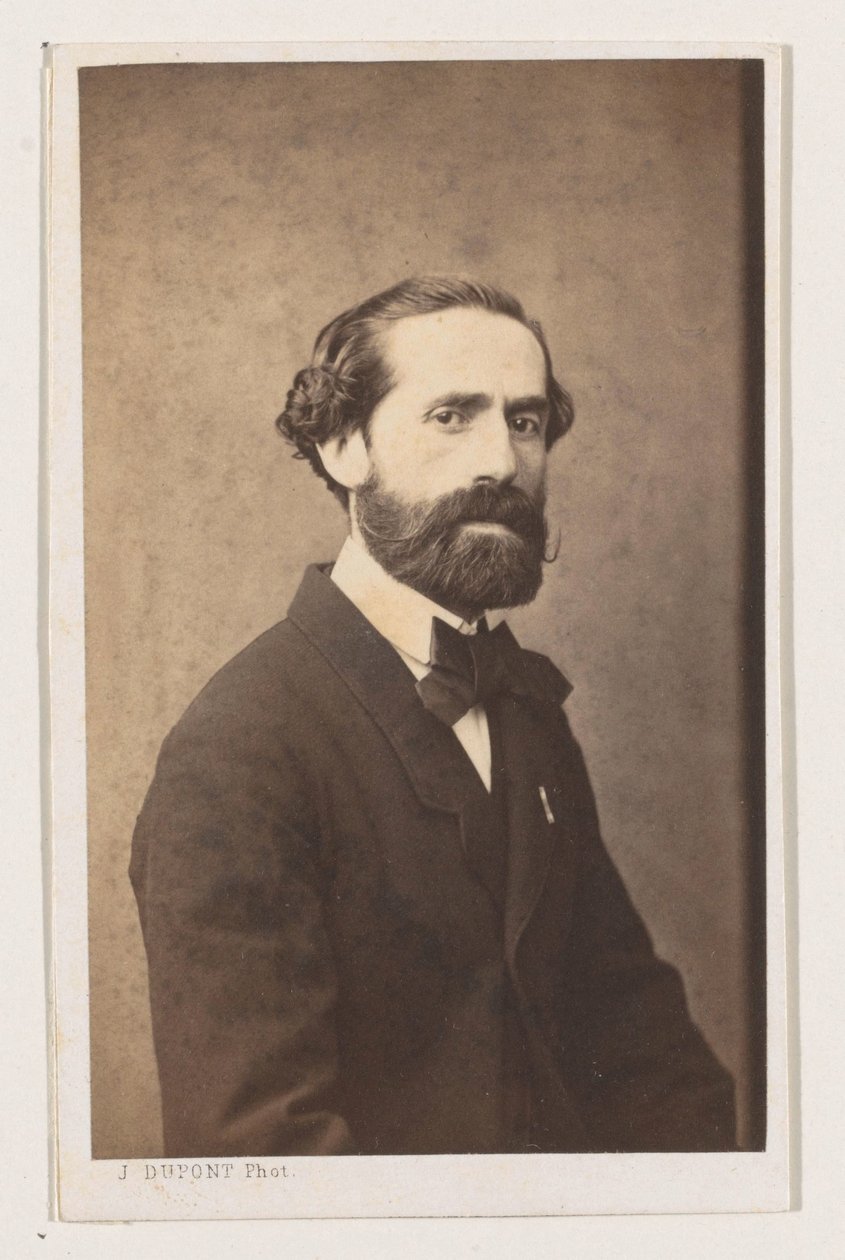 Portret van de schilder Joseph Bellemans, halvfigur Antwerpen Skole. Portrætter biografier visitkort. Collection Dupont (serietitel) af Joseph Dupont