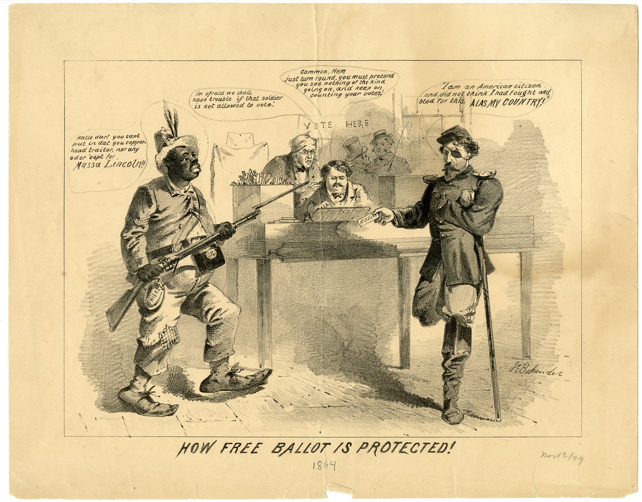 Hvordan fri afstemning er beskyttet, 1864 af Joseph E. Baker