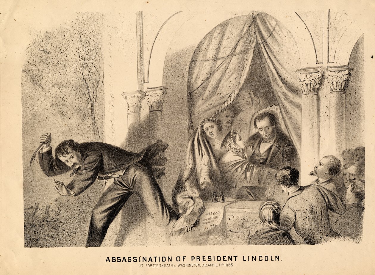 Mordet på præsident Lincoln, 1865 af Joseph E. Baker
