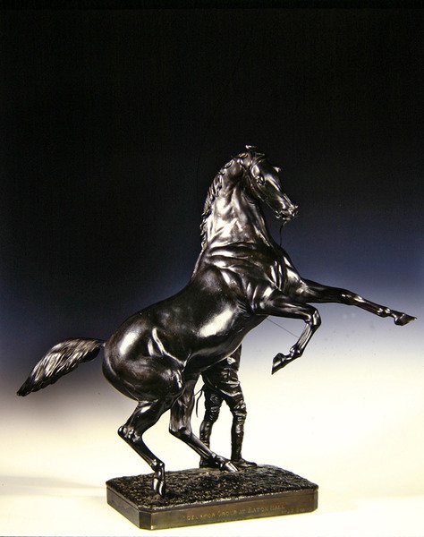 Det opdragende fuldblod og brudgom (bronze) af Joseph Edgar Boehm
